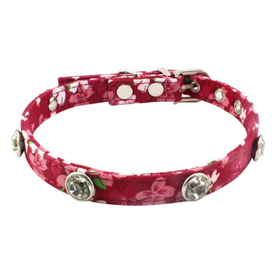 

Dog Collar With Bell Collar For Cats Flashing Rhinestone Kittens Pet Collars Shiny Adjustable Collars Pet Lead Supplies