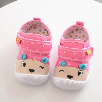 

Infant Kids Baby Boys Girls Cartoon Anti-slip Shoes Soft Sole Squeaky Sneakers