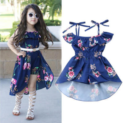 

UK Toddler Kid Baby Girls Jumpsuit Romper Bodysuit Clothes Outfits Set Playsuit