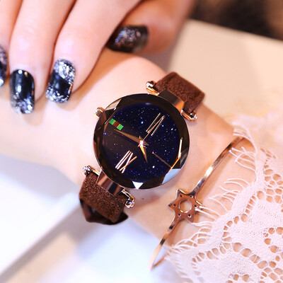 

Female Star Watch Fashion Waterproof Korean Edition Student Temperament Lady Atmospheric Quartz Watch