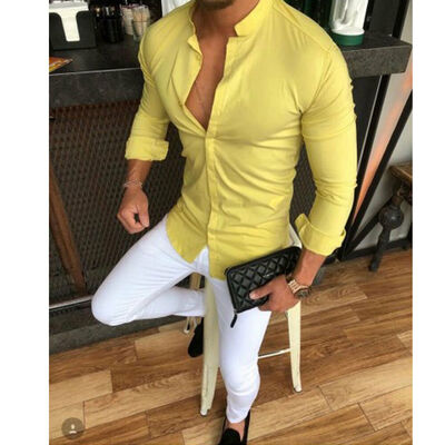 

SUNSIOM Mens Slim Fit V Neck Long Sleeve Muscle Tees T-shirt Casual Shirts Tops Blouse
