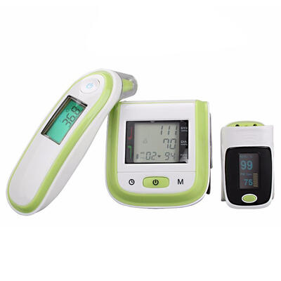 

3pcs Pulse Oximeters Blood Pressure Meter Thermometers Household Device