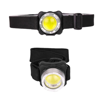 

COB USB Rechargeable Headlamp Aluminum Alloy Flashlight for Camping Hiking