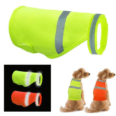 

Dog Safety Vest Reflective Small Large Pet Puppy Coat Clothes for Hunting
