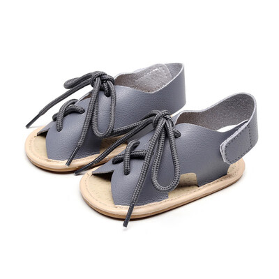 

Summer Baby Girls Solid Lace-Up Shoes Toddler Soft Soled First Walkers Casual Walking Shoes