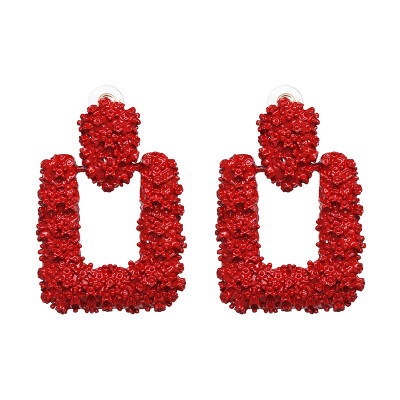 

EK849 New Punk Heavy Metal Dangle Drop Earring Gold Color Geometric Statement Earrings For Women Jewelry Female Accessories