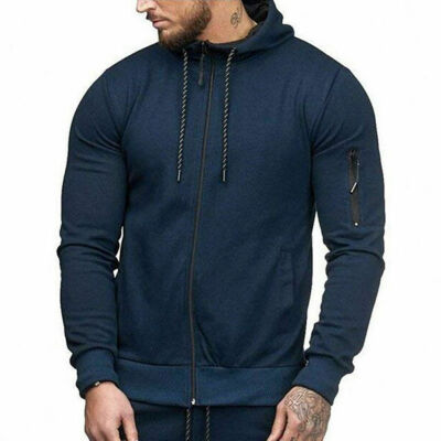 

Mens Hoodie Warm Zip Hoody Hooded Sweatshirt Coats Jacket Outwear Sweater Jumper