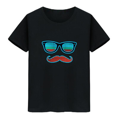 

LED T-shirt Voice-activated Flash for Man&Woman Party Rock Disco Night Club