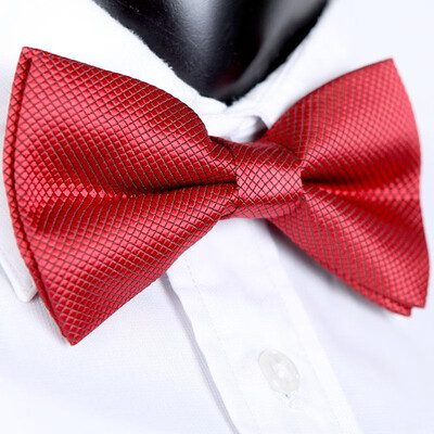 

Fashion Mens Tuxedo Bowtie Solid Color Neckwear Adjustable Wedding Party Bow Tie Necktie Pre-Tie Yellow