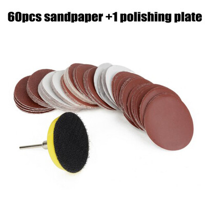 

60pcs Sandpaper Mixed 10024060080010002000 Grit Polishing Plate With Rod