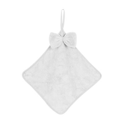 

Bowknot Super Absorbent Microfiber Coral Velvet Hand Towel Hang Wipe Cloth