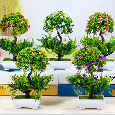 

Artificial Bonsai Fake Flower With Pot For Home Living Room Decoration