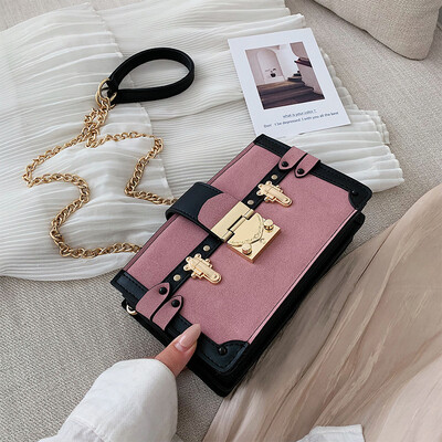 

Yangqi bag womens bag 2019 autumn&winter new Korean version grinding small square bag simple texture chain single shoulder sa
