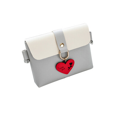 

Tailored Women Fashion Pure Color Leather Messenger Shoulder Bag Chest Bag