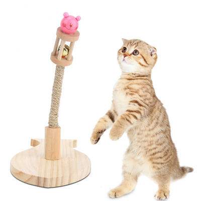 

Greensen Quality Safety Pet Toy Playing with Fish Shape Base Bell for Cat Kitty Small Dog