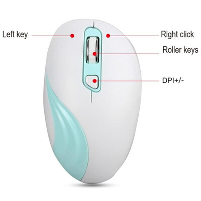 

YWYT G833 24G Wireless 4 Buttons Mouse 2000 DPI Adjustable Ergonomic Mice
