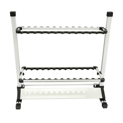 

Aluminum Lightweight Adjustable Portable Fishing Rod Rack Holds 24 Rods