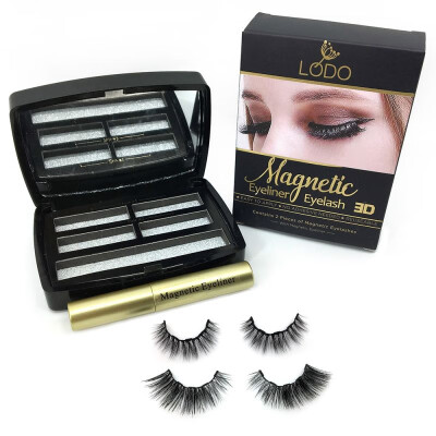 

1SET Magnetic liquid Eyeliner with Five False Eyelashes Handmade Lashes Waterproof Eye Liner Women Eye Makeup Stylish Tools