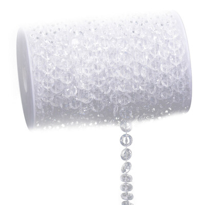 

99FT Garland Diamond Acrylic Crystal Bead Curtain Wedding DIY Party Decor