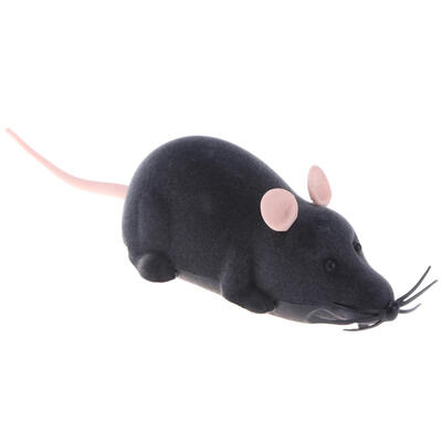 

RC Remote Control Rat Mouse Toy for Cat Flocking Tricky Rotation Mouse Toy