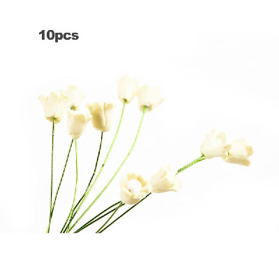 

10pcsset Mini Rose Daisy Tulip Sunflower Fairy Garden Resin DIY Craft Ornaments Miniature Landscape Model Home Decoration Photogr