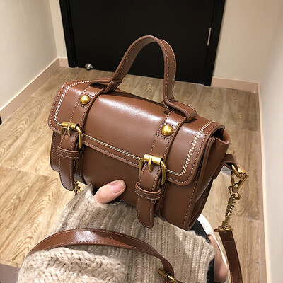 

Qiao Bani 2019 new Korean retro style fashion chain postman bag shoulder shoulder diagonal trend PU handbag