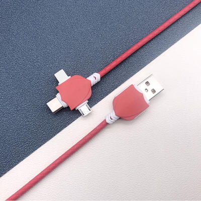 

Three-in-one Data Cable For Usb Micro Flat-quality LeTV Three-in-one Multi-function Universal Mobile Phone Data Cable