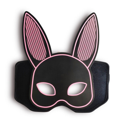 

New Hot Sound Activated LED Light Up Mask Halloween DJ Music LED Party Mask Rabbit LED Halloween Mask