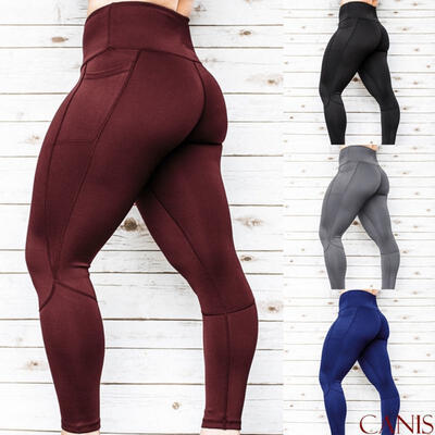 

Women High Waist Yoga Gym Pants Fitness Sport Exercise Running Leggings Trousers