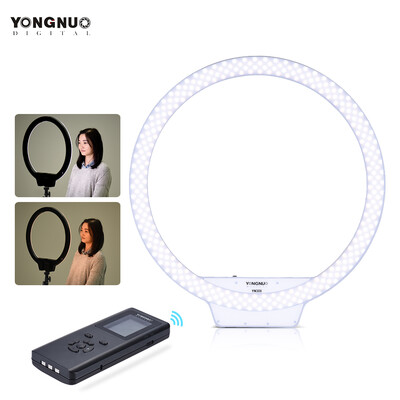 

YONGNUO YN308 3200K5500K Bi-Color Temperature Wireless Remote LED Ring Video Light Annular&Frameless Appearance Design Adjust