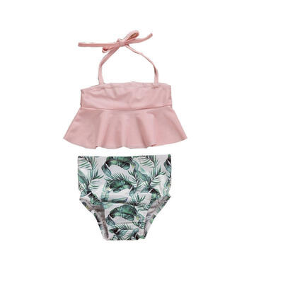 

Baby Kids Girls Summer Beach Halter Swimwear Bikini Sets Outfits Swimsuit Tankini Bathing Suit