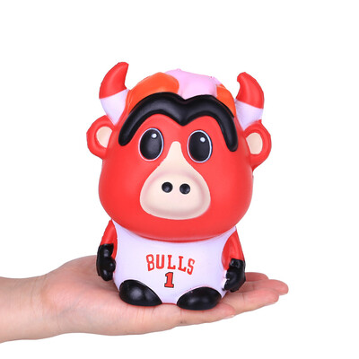 

Gotoamei Kawaii Cute Red Calf Slow Rising Scented Squeeze Relieve Stress Toy