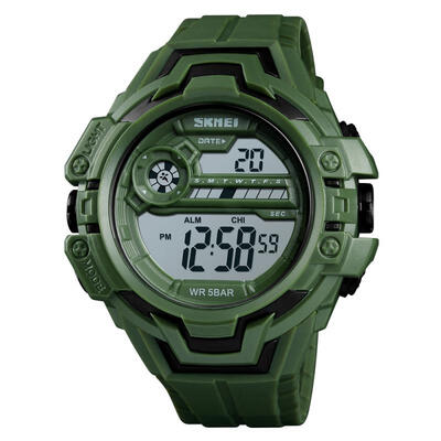 

SKMEI Mens Smart Watch Sports Digital 50M Waterproof Countdown Alarm Clock Dual Time Luminous Electronic Wrist Watch