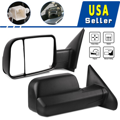 

for 2002-2008 Dodge RAM 1500 2003-2009 RAM 2500 3500 Tow Mirrors Power Heated