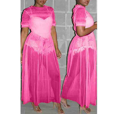 

Sexy Womens Mesh Sheer See Through Short Sleeve Clubwear Party bikini COVER