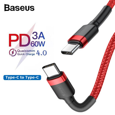 

Baseus PD 30 60W Type-c To C USB Cable for Huawei Xiaomi QC 40 quick Charging Cable for Macbook Support data transmission