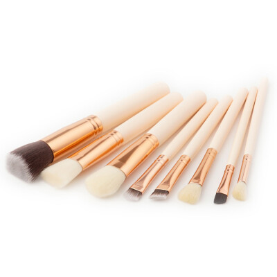 

〖Follure〗New 8Pcs Pencil Foundation Eye shadow Makeup Brushes Eyeliner Brush