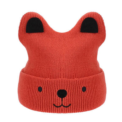 

Cute Baby Hat Winter Newborn Infant Kids Knit Cap Cartoon Bear Warm Beanie