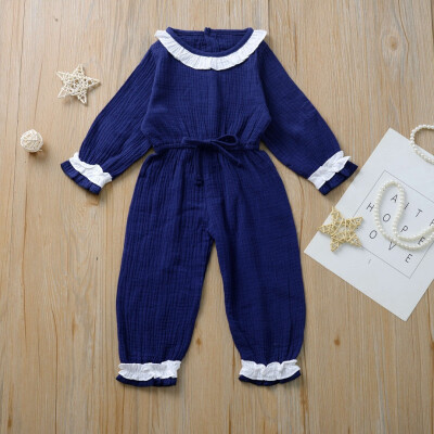 

Toddler Baby Girl Clothes Long Sleeve Romper Jumpsuit Bodysuit Overall Outfit