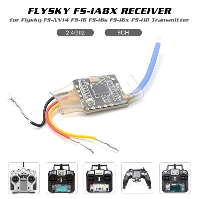 

Flysky FS-iA8X Receiver 8CH 24G i-BusPPM Receiver for FS-Nirvana FS-NV14 FS-i6 FS-i6s FS-i6x FS-i8 FS-i10 Transmitter RC Quadcop