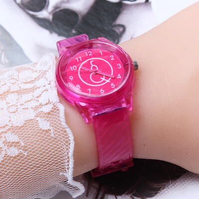 

Plastic Clock Silicon Watch Women Sport Casual Quartz Wristwatches Novelty Crystal Ladies Watches Cartoon Reloj Mujer 2018