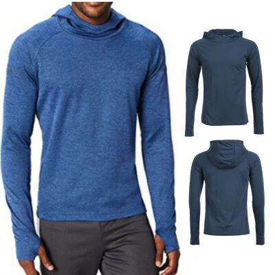 

New Fashion Men Gym Thin Hoodie Long Sleeve Hoodies Sweatshirt Casual T-Shirt