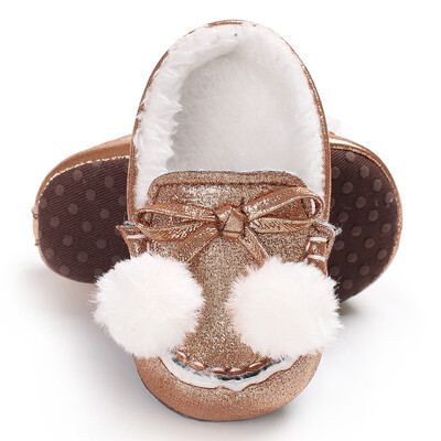 

Baby Newborn Infant Toddler Shoes Boys Girls Winter Autumn Loafer Sweet Shoes Keeping Warm Soft Sole First Walker Crib Babe