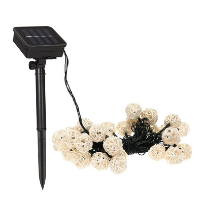 

Solar String Lights 197ft 30 LED Rope Light Sepak Takraw 8 Modes Multicolor for Party Garden Home Festival Decoration