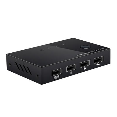 

4 Ports USB Shared Printer Switch Box USB 20 Switcher for Keyboard Mouse