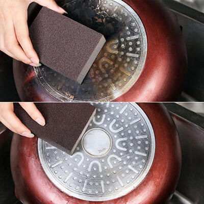 

Kitchen Nano Emery Magic Clean Rub Pot Rust Focal Stains Sponge Removing Tool
