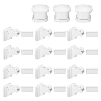 

15Pcs Lodestone Cabinet Drawer Cupboard Locks Kids Baby Safety Child Proof Kit