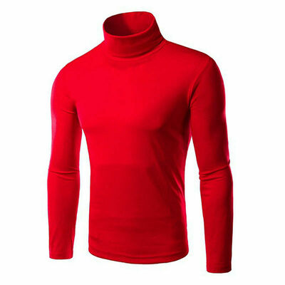 

Mens Thermal Turtle Neck Skivvy Turtleneck Sweaters Stretch Shirt Tops