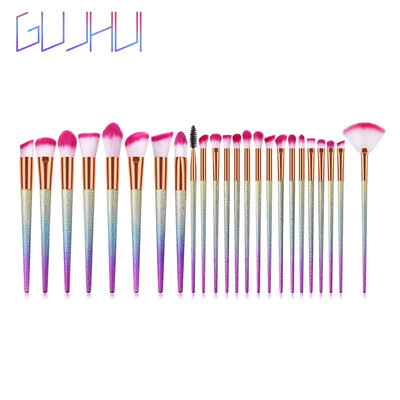 

Toponeto 9 Pcs High-end Tapered Scrub Pink Brush Set With Plastic Handle