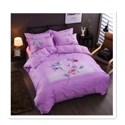 

2018 pure Nordic bed four-piece cotton simple atmosphere quilt cover bed summer cotton 1 meter 5 5 8